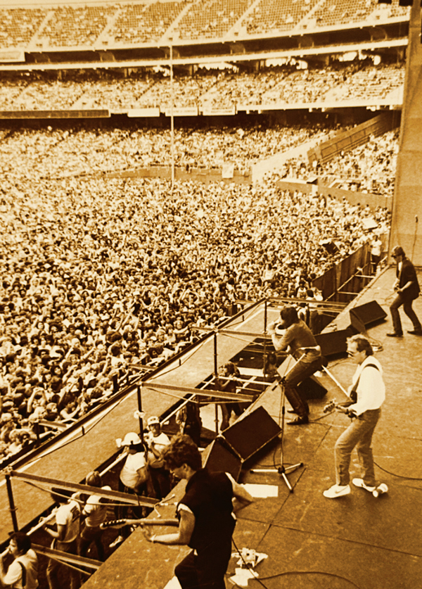 Dad on stage with Eddie Money