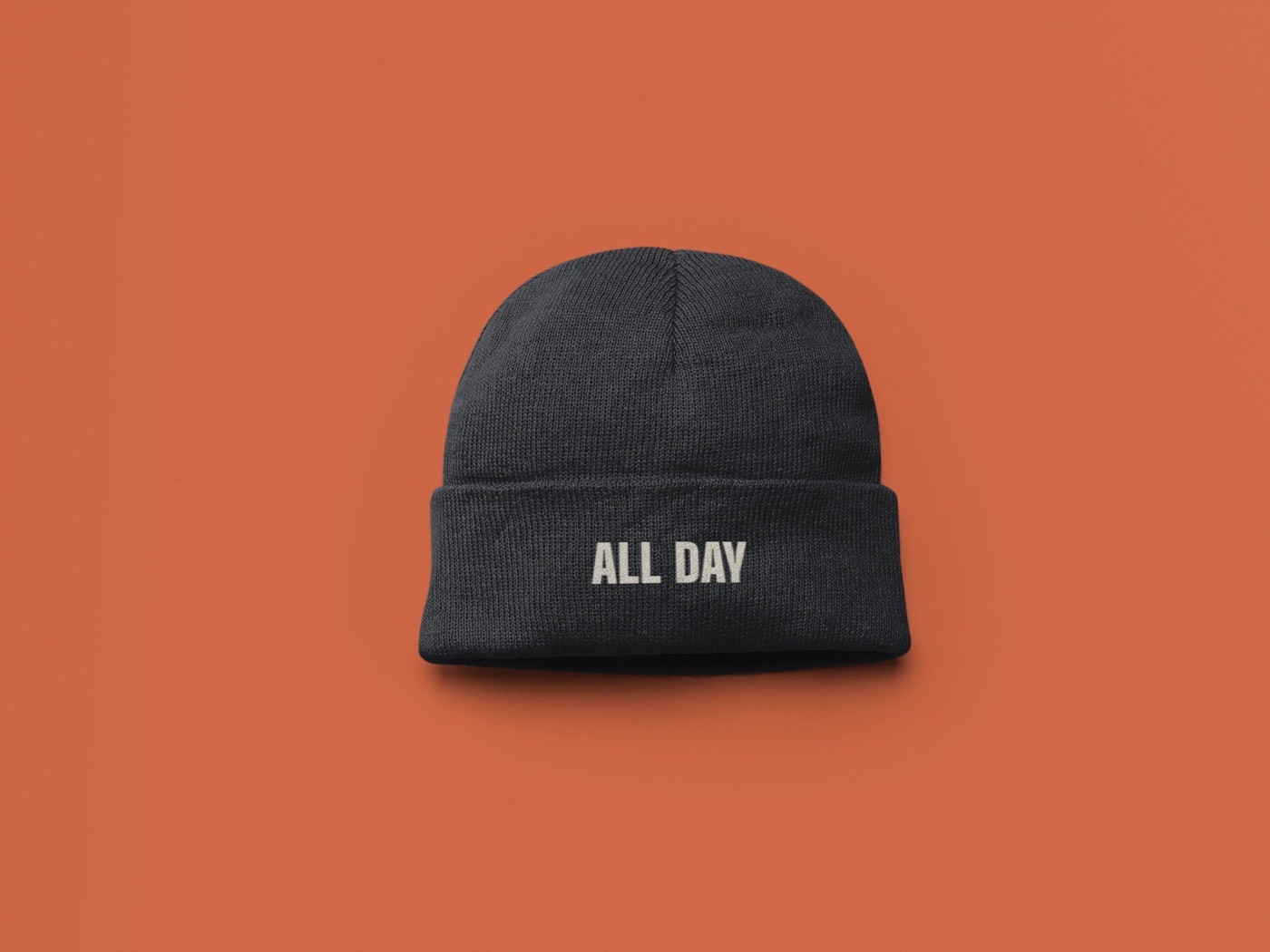 Beanie with ALL DAY embroidery