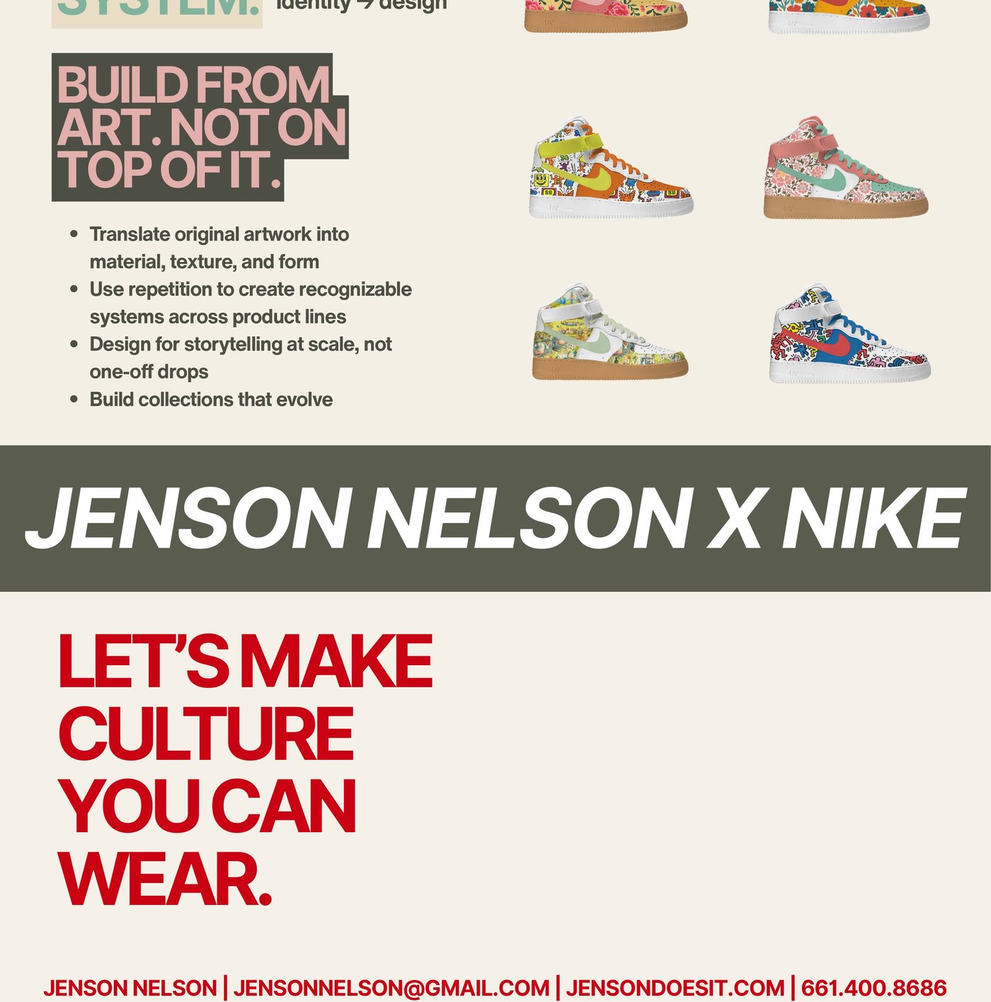 Art is a system — build from art, not on top of it