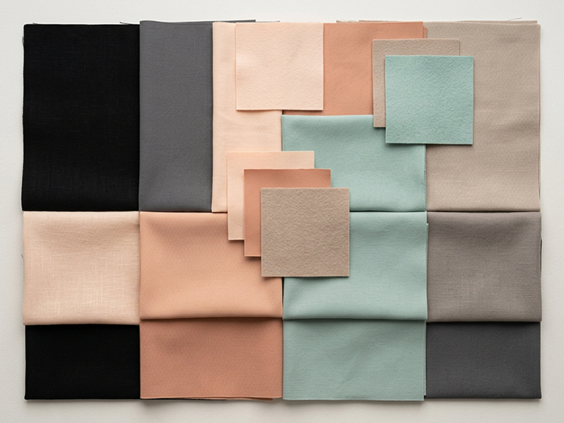 Color and fabric swatch board